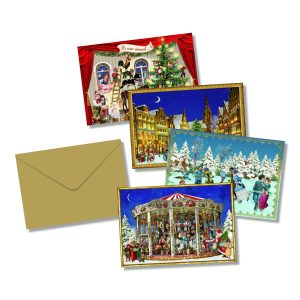 Victorian Advent Calendar Cards Pack of 4