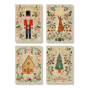 Wonderful Christmas Time Advent Calendar Cards Pack of 4