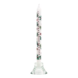 Holly and Ivy Christmas Dinner Advent Candle